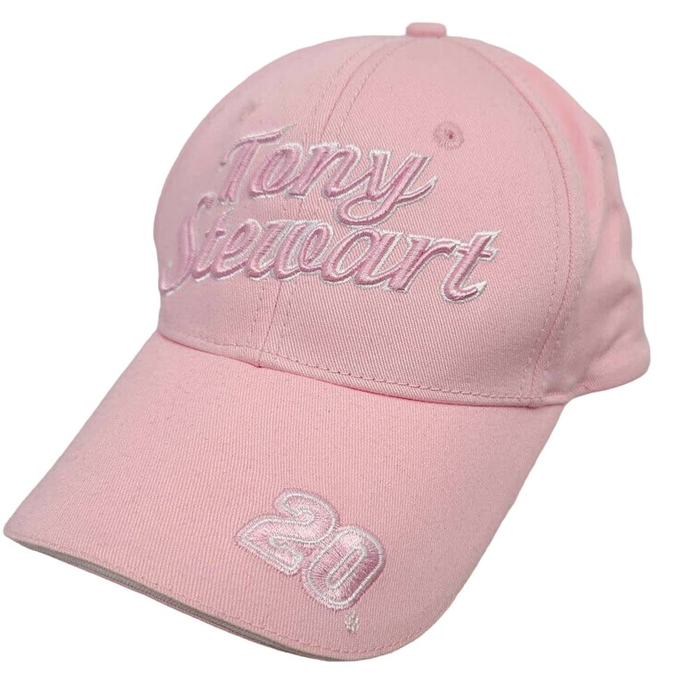 Tony Stewart Hat Pink Embroidered Baseball Cap NASCAR Racing Womens One Size